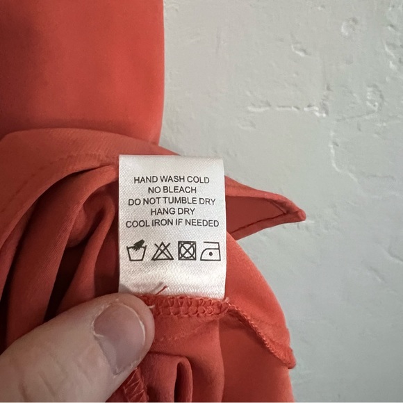 Lovers and Friends Violet Midi Dress in Orange Size Small - Picture 12 of 12